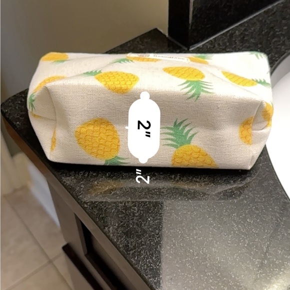 Riah Pineapple Makeup Toiletries Bag - Picture 7 of 7